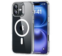 ESR Cover per iPhone 16 (4 in 1 Set)，Custodia traslucida opaca con protezione dello schermo per iPhone 16, Compatibile con MagSafe, Protezione di livello militare, Serie Classic, Trasparente