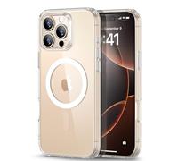 ESR Cover per iPhone 16 Pro Max(4 in 1 Set)，Custodia traslucida opaca con protezione dello schermo per iPhone 16, Compatibile con MagSafe, Protezione di livello militare, Serie Classic, Trasparente