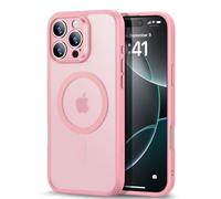 ESR Cover per iPhone 16 Pro Max(4 in 1 Set)，Custodia traslucida opaca con protezione dello schermo per iPhone 16, Compatibile con MagSafe, Protezione di livello militare, Serie Classic, Rosa Opaco