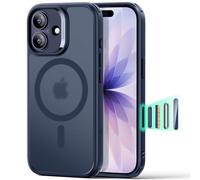 ESR Cover per iPhone 17, Custodia per controllo della fotocamera, Compatibile con MagSafe, Protezione antiurto di livello militare, Angoli Air Guard ammortizzanti, Serie Hybrid, Blu Trasparente