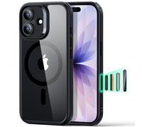 ESR Cover per iPhone 17, Custodia per controllo della fotocamera, Compatibile con MagSafe, Protezione antiurto di livello militare, Angoli Air Guard ammortizzanti, Serie Hybrid, Nero Trasparente