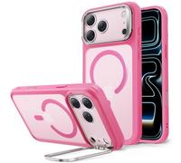 ESR Cover per iPhone 17 Pro, Controllo della fotocamera, Compatibile con MagSafe, Supporto integrato, Protezione di livello militare, Retro resistente ai graffi, Serie Classic, Rosa Opaco