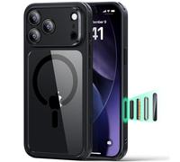 ESR Cover per iPhone 17 Pro, Custodia per controllo della fotocamera, Compatibile con MagSafe, Protezione antiurto di livello militare, Angoli Air Guard ammortizzanti, Nero Trasparente