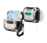 ESR Custodia per AirPods Pro 3 (2025), Compatibile con Airpods Pro di 3a Generazione (cavo USB-C), MagSafe facile, Chiusura antiurto, Facile da aprire, Serie Cyber, Metallico