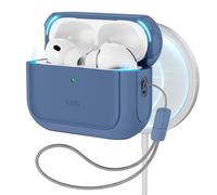 ESR Custodia per AirPods Pro 3 2025,Compatibile con MagSafe,Cordino incluso | Compatibile con AirPods Pro 3, Compatibile con MagSafe, Protezione dalle cadute, Chiusura Magnetico, Serie Orbit, Blu Scuro