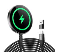 ESR HaloLock Caricatore per Magsafe, Caricatore Wireless Magnetico, Caricabatterie Wireless Compatibile con iPhone 17/16/15/15 Plus/15 Pro/15 ro Max/14/13/12, aggancio Magnetico Resistente, Nero