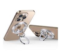 ESR HaloLock Magnetico Anello per Anello per Cellulare, Anello magsafe Compatibile con iPhone Serie 16/15/14/13/12, Galaxy S25 Series, Supporto Regolabile, Presa Confortevole, Strass Argento