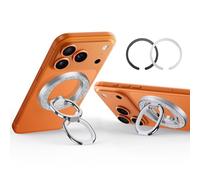 ESR HaloLock Magnetico Anello per Anello per Cellulare, Anello magsafe Compatibile con iPhone Serie 16/15/14/13/12, Galaxy S25 Series, Supporto Regolabile, Presa Confortevole, Strass Argento