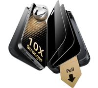 ESR Pellicola Vetro Privacy per iPhone 17/16 Pro, Protettiva Privacy per Schermo Armorite 9+, Grado militare, Estremamente durevole - Prodotto da Corning™, Vestibilità UltraFit, 3 Pack