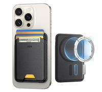 ESR Portafoglio per MagSafe, Blocco RFID, Forza Magnetica di 3200g, Può Conservare Fino a 5 Carte, Pelle Vegana, Portafoglio Magnetico per iPhone Serie 16/15/14/13/12, Non per 13/12 Mini, Nero