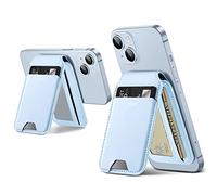 ESR Portafoglio per MagSafe (HaloLock), Compatibile con Il Portafoglio per MagSafe, Supporto per 3 Carte, Pelle Vegana, Supporto Regolabile, per iPhone Serie 16/15/14/13/12, Non per 13/12 Mini,Azzurro