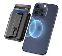 ESR Portafoglio per MagSafe, Può contenere 5 carte, Supporto Regolabile, Presa sicura per le dita, Portafoglio Magnetico per iPhone 16/15/14/13/12, non per iPhone 13/12 mini, Ecopelle, Nero