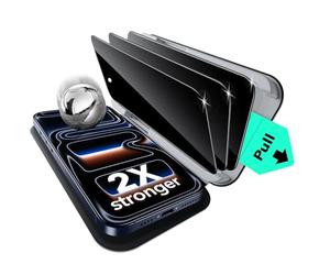 ESR Privacy Pellicola Vetro per iPhone 17 Pro Max, Qualità militare, Infrangibili, Con durezza 9H e protezione della privacy, Complete di supporto UltraFit, 3 Pezzi