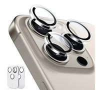 ESR Protezione Fotocamera per iPhone 15 Pro Max/15 Pro, 2 Pezzi,Trasparente | Individuali, Vetro Temperato 9H, Nitidezza Originale della fotocamera, per iPhone 15/14 Pro Max/Pro, Compatibile cover