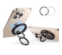 ESR Supporto Magnetico ad Anello per Cellulare con MagSafe Ring e Anello MagSafe, impugnatura per telefono, supporto MagSafe per iPhone 17/16/15, Google Pixel 10, Samsung (Inclusi 2 anelli metallo)