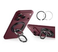 ESR HaloLock Magnetico Anello per Anello per Cellulare, Anello magsafe Compatibile con iPhone 16/15/14/13, Galaxy S25 Series, Supporto Regolabile, Presa Confortevole, Nero