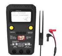 ESR02 Pro Tester transistor digitale per componenti SMD, misura resistenza capacità induttanza, display LCD retroilluminato, automatico (ESR02PRO- Black clip)