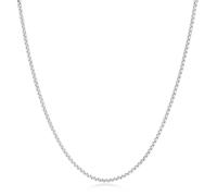 Esrael Catena da uomo in acciaio inossidabile a forma di grano, 2/3 mm, resistente allo sbiadimento e durevole, ideale come ciondolo per gioielli, idea regalo, 45/50/56/61 cm, 20Inch(50cm), Acciaio