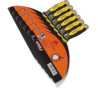 ESreake Confezione da 6 raschietti grandi per stucco da 30,5 cm, con manico ergonomico in plastica, per fissare vernice, pareti, pavimenti, piastrelle, utensili in metallo, rimozione per legno, raschietto per carta da parati (30,5 cm)