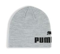 PUMA Mid Crown Cuffless Beanie Light Gray Heather - Puma Black