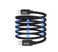 ESSAGER Cavo di Ricarica USB C a C 240W, Cavo a Spirale Magnetica, Compatibile con Protocolli di Ricarica Rapida 140W, 100W, 65W, 45W e 30W, Supporta il Trasferimento Dati su USB 2.0 480Mb/s, Nero 1M