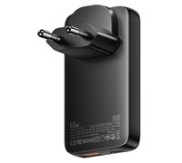 ESSAGER® ES-CD46 - Caricabatterie da parete USB ultra sottile da 65 Watt - 2 porte (1x Type-C + 1x USB-A) per Android, Apple e Windows
