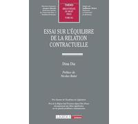 Essai sur l'équilibre de la relation contractuelle: 661