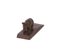 Esschert - Cuneo per porta a forma di maiale, 15 cm, in ghisa