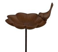 Esschert Design Abbeveratoio per Uccelli Vasca Piscina Ciotola di Cibo Cast Aste