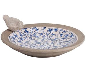 Esschert Design AC10 - Vasca per Uccelli in Ceramica, 32 x 8,5 x 32 cm