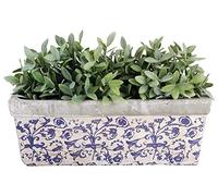 Esschert Design Ac29 scatola in ceramica, 15 x 40 x 16 cm, Multicolore