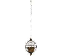 Esschert Design Aged Metal Vaso da Fiori Sferico - L