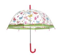 Esschert Design Bambini Ombrello Trasparente Farfalle Rosa Impugnatura