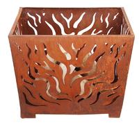 Esschert Design Braciere Focolare Rostbraunem Metallo Angolare 59,5 CM Braun