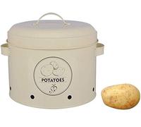 Contenitore Patate, Stoccaggio Patate Bianco Crema H.21cm D.23cm ESSCHERT DESIGN
