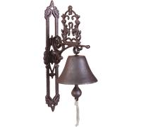 Esschert Design, Campanello porta in stile classico Antik braun, 13 x 26 x 20 cm, CB1