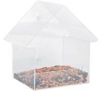 Esschert Design Mangiatoia da Finestra in Acrilico 15x10x15.3cm FB370