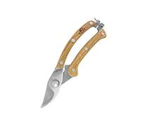 Esschert Design - Cesoie da Giardinaggio, in Acciaio Inox con Manico in Legno, Lunghezza: Circa 20 Cm