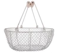 Esschert Design Cestello -piccolo- Con Manico IN Legno Decorativa Giardino Ferro