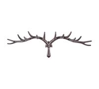 Esschert Design Corna di Cervo Ganci da Parete Guardaroba Ghisa Marrone Campagna