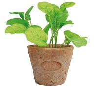 Esschert Design del ah007 Piccolo Artificiale in Terracotta, Effetto Anticato, basilico