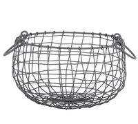 Esschert Design Draht Korb Mittel Rotondo Ø 26 cm Grigio