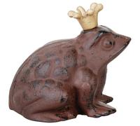 Esschert Design Fallen Fruits TT10 Piccola rana con corona, marrone