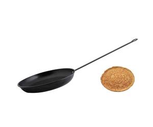 Esschert Design FF234 - Padella per pancake, 77,7 x 27 x 8,6 cm, colore: Nero