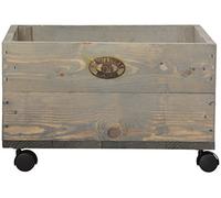 Esschert Design Vaso per Piante con Ruote - Small (38,5 x 35,5 x 25 cm)