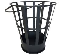 Esschert Design Fuoco Secchio Conchiglia Stelle Cestino Nero Metall Tondo Garten