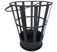 Esschert Design Fuoco Secchio Conchiglia Stelle Cestino Nero Metall Tondo Garten