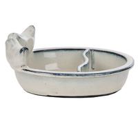Esschert Design Futter-/Trinkschale Terracotta Crema 2 in1, 2 Scomparti