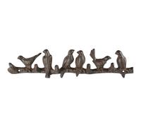 Esschert Design Ganci da Parete Guardaroba Uccello Ghisa Braun Casa di Campagna
