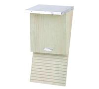 Esschert Design NKVM - Scatola per Pipistrelli in Legno, 39 x 18 x 17 cm, Colore: Naturale